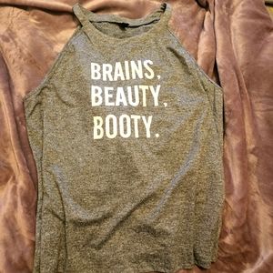 Workout tank Brains Beauty and Booty
